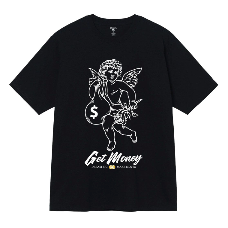 Big Money Angel Tee - Black