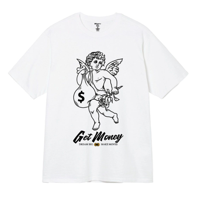 Big Money Angel Tee - White