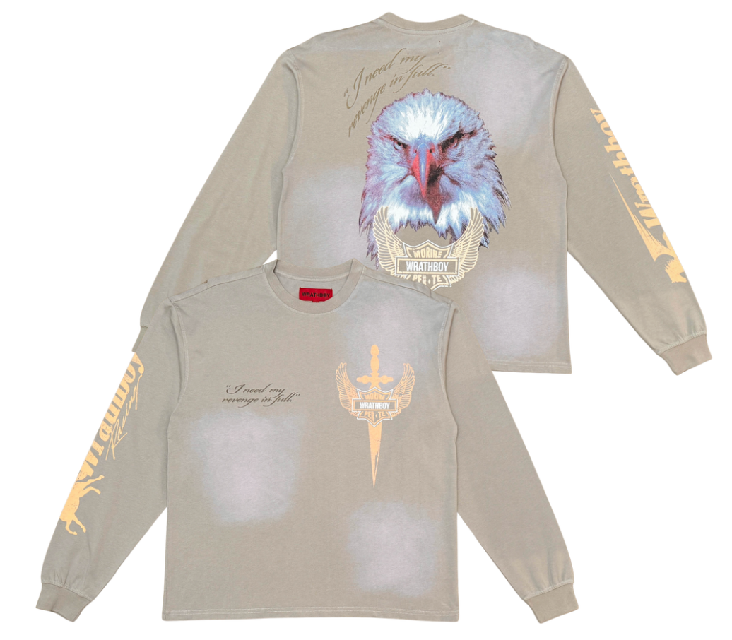 Eagle Crewneck Tee - Taupe