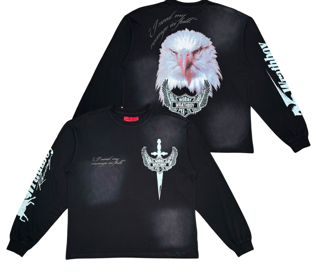 Eagle Crewneck Tee - Black