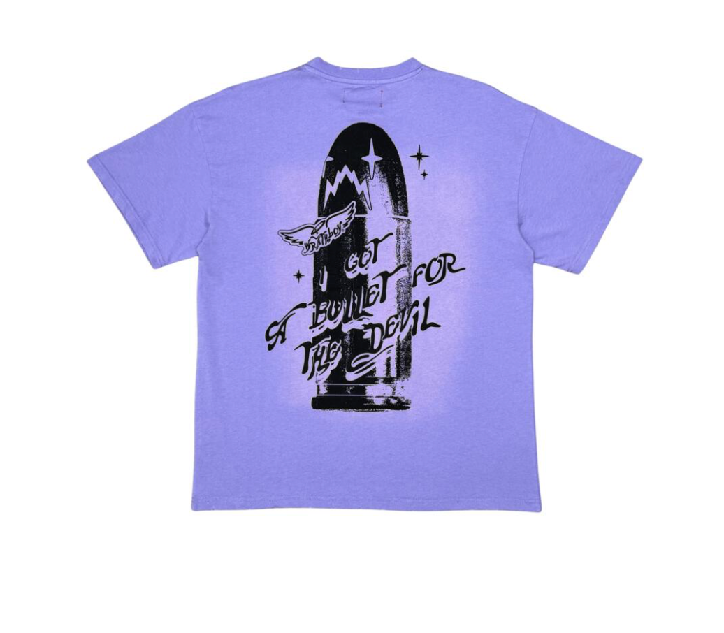 A Bullet For the Devil Tee - Purple