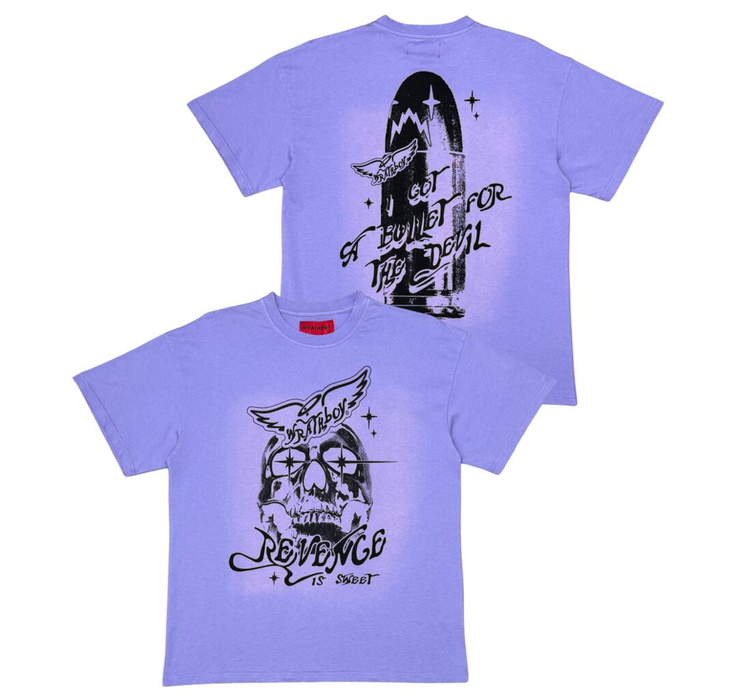 A Bullet For the Devil Tee - Purple