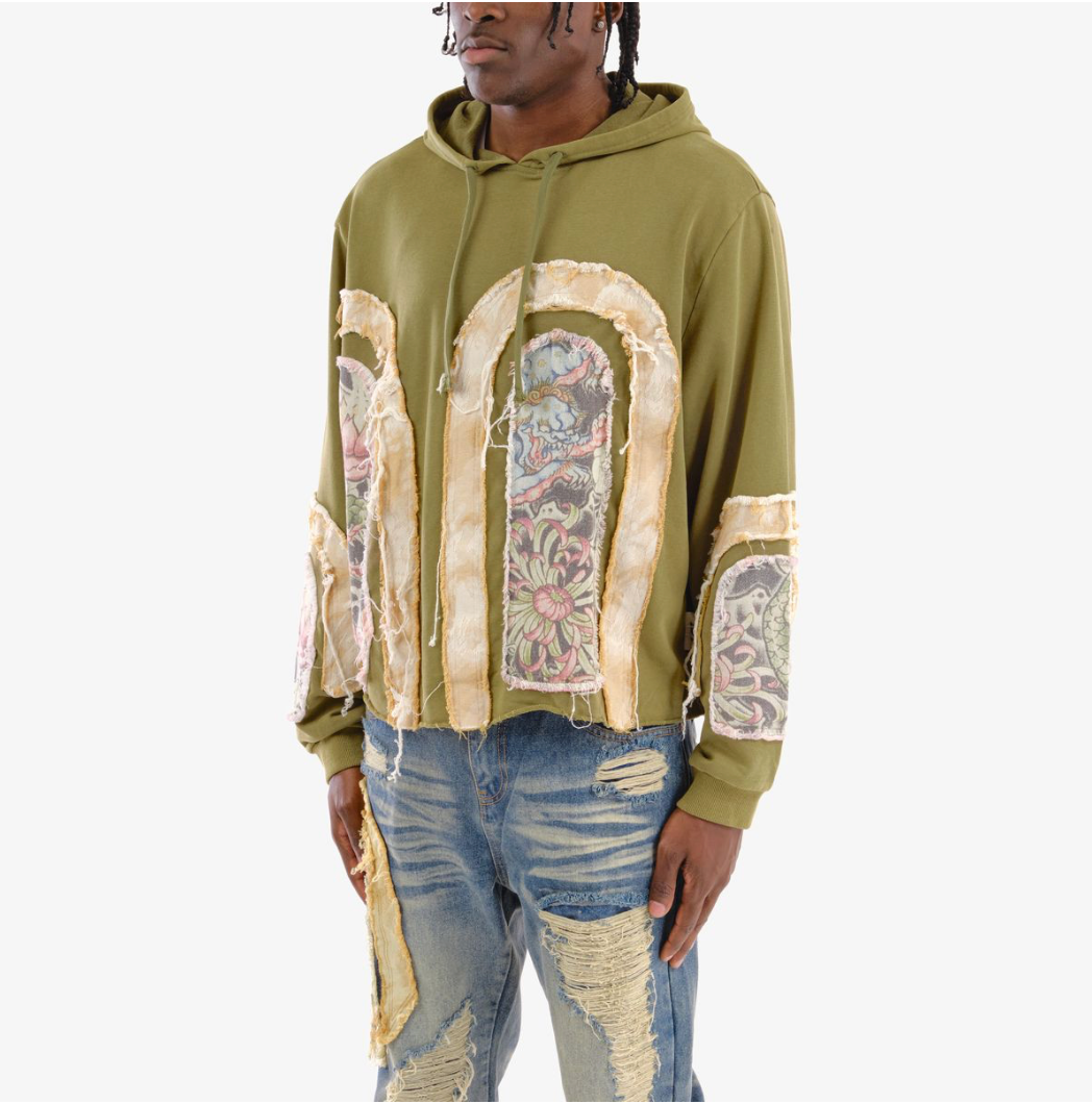 Sacred Panels Hoodie - Olive