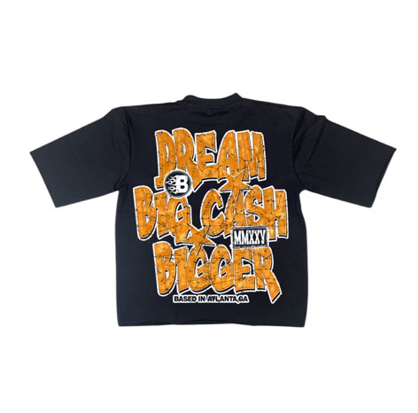 Money Dept Kids Cropped Tee - Black