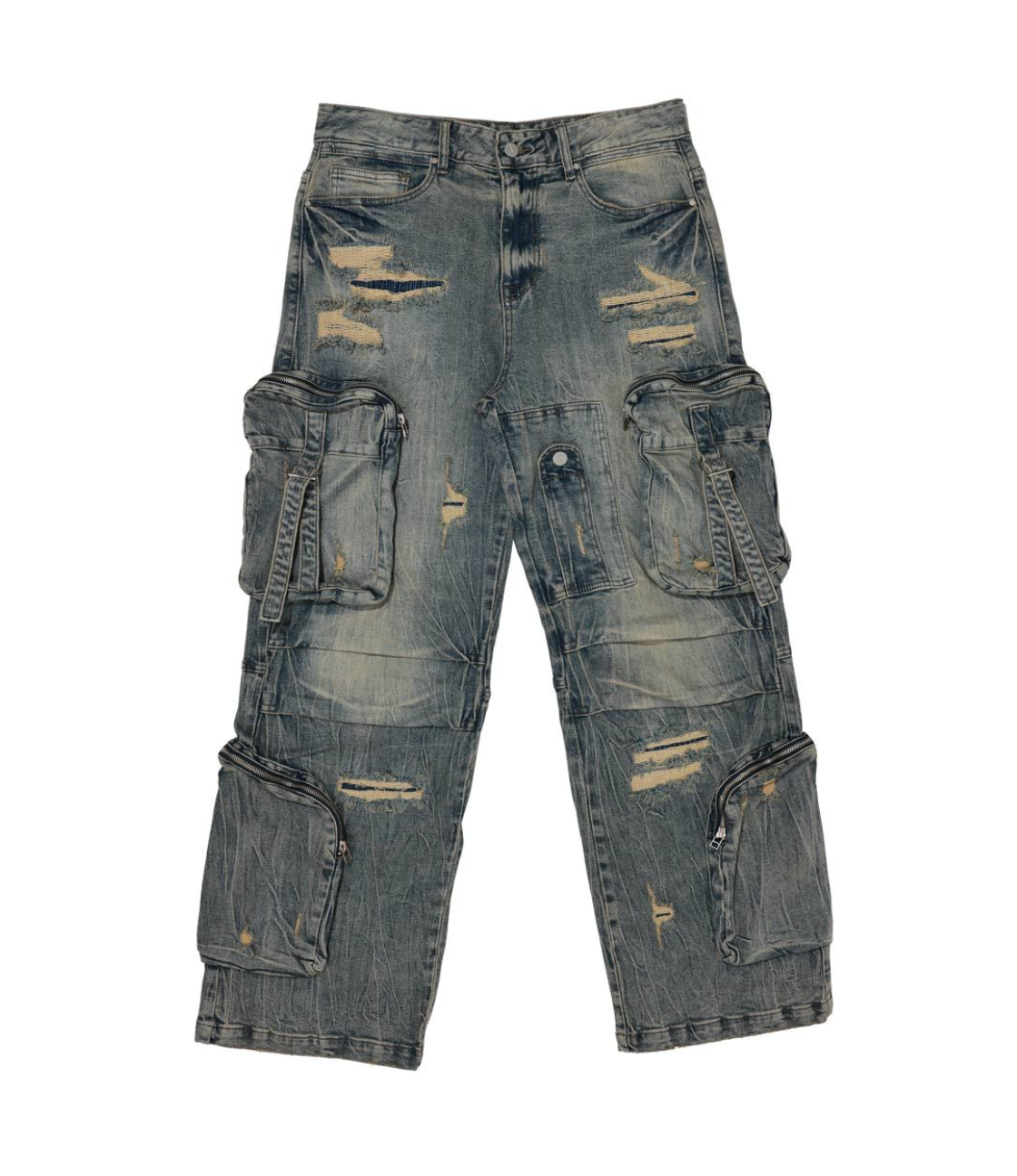 Y2k Utility Cargo Pants - Medium Stone