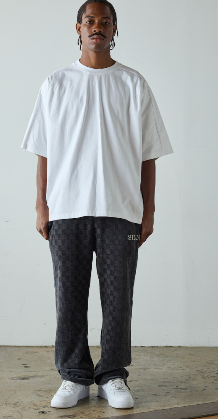 "Checkmate" Pants - Dark Grey