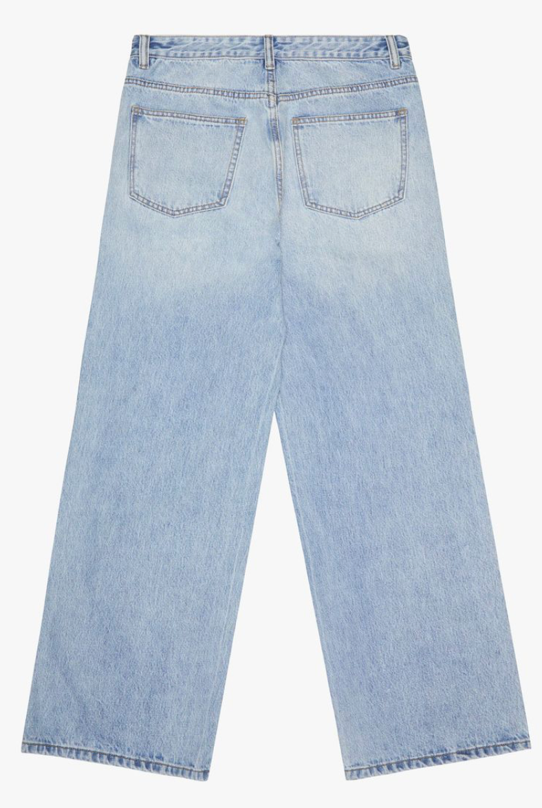 "Parachute" Baggy Denim Jeans - Light Wash