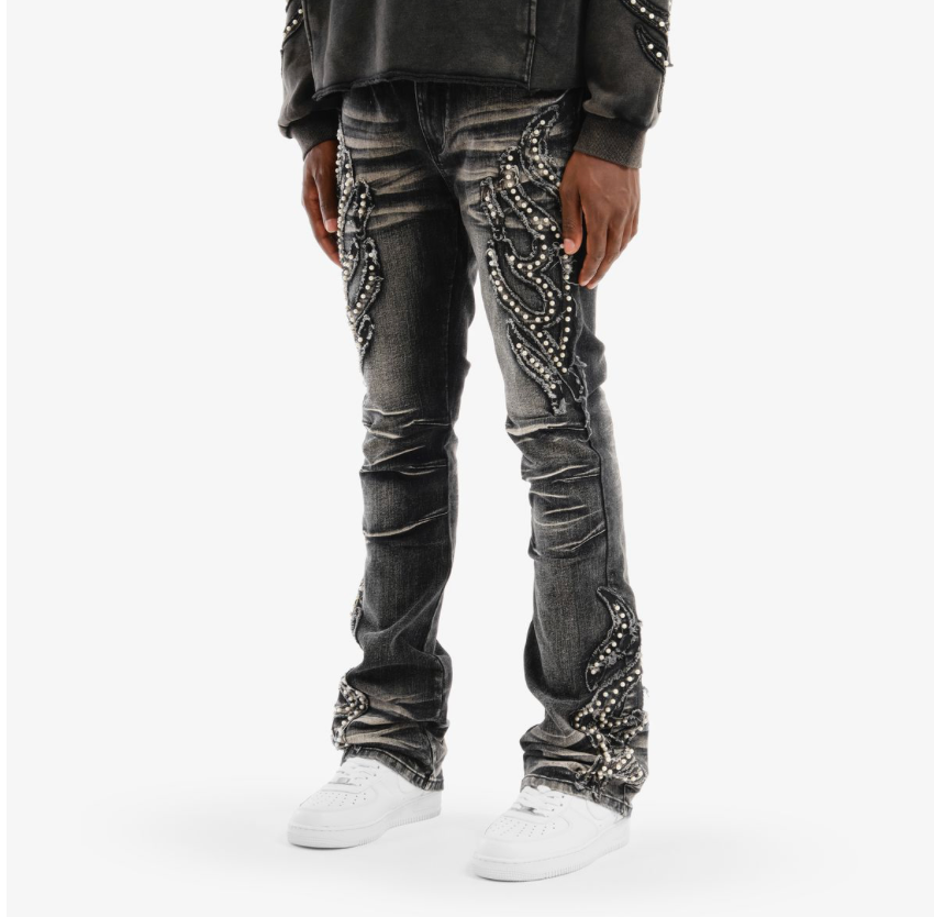 Pearl Denim Jeans - Black