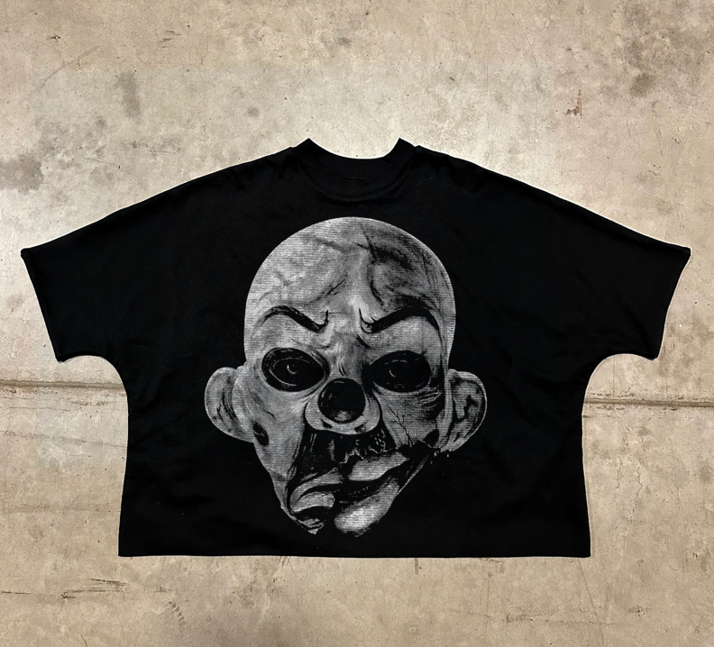 Serious Cropped Tee - Black