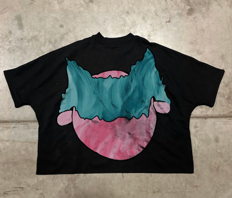 Milky Way Cropped Tee - Black