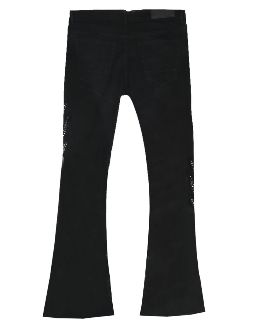 Dark Shadow Flare Jeans - Black