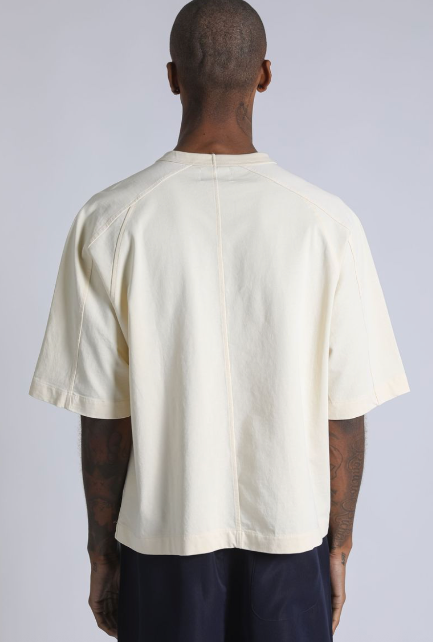 Heavy Cropped Tee - Cream