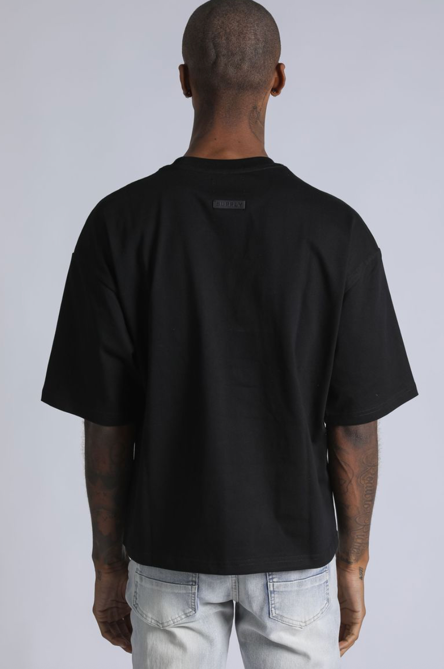Basic Cropped Tee - Black