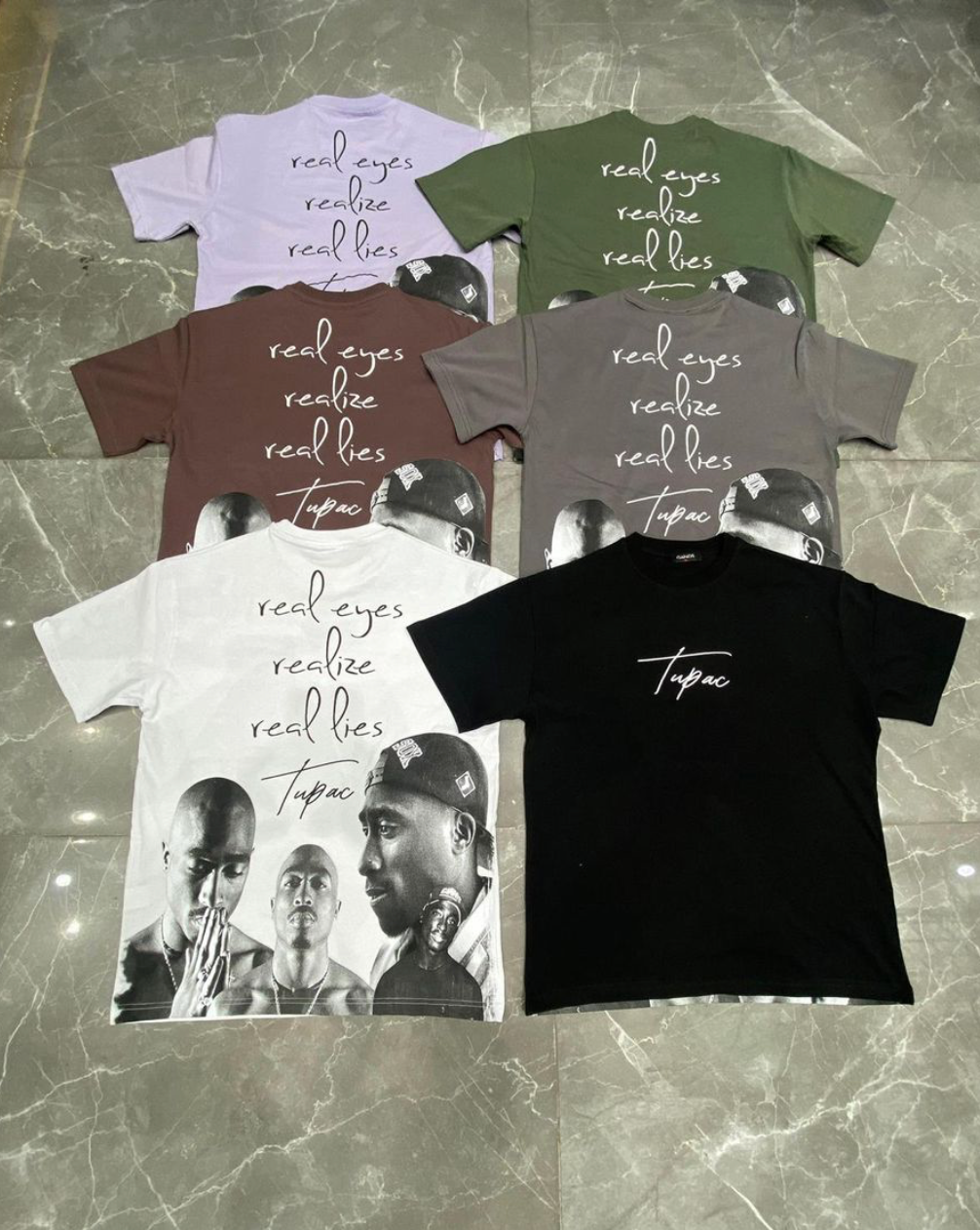 Real Eyes Oversized Tee - Burgundy