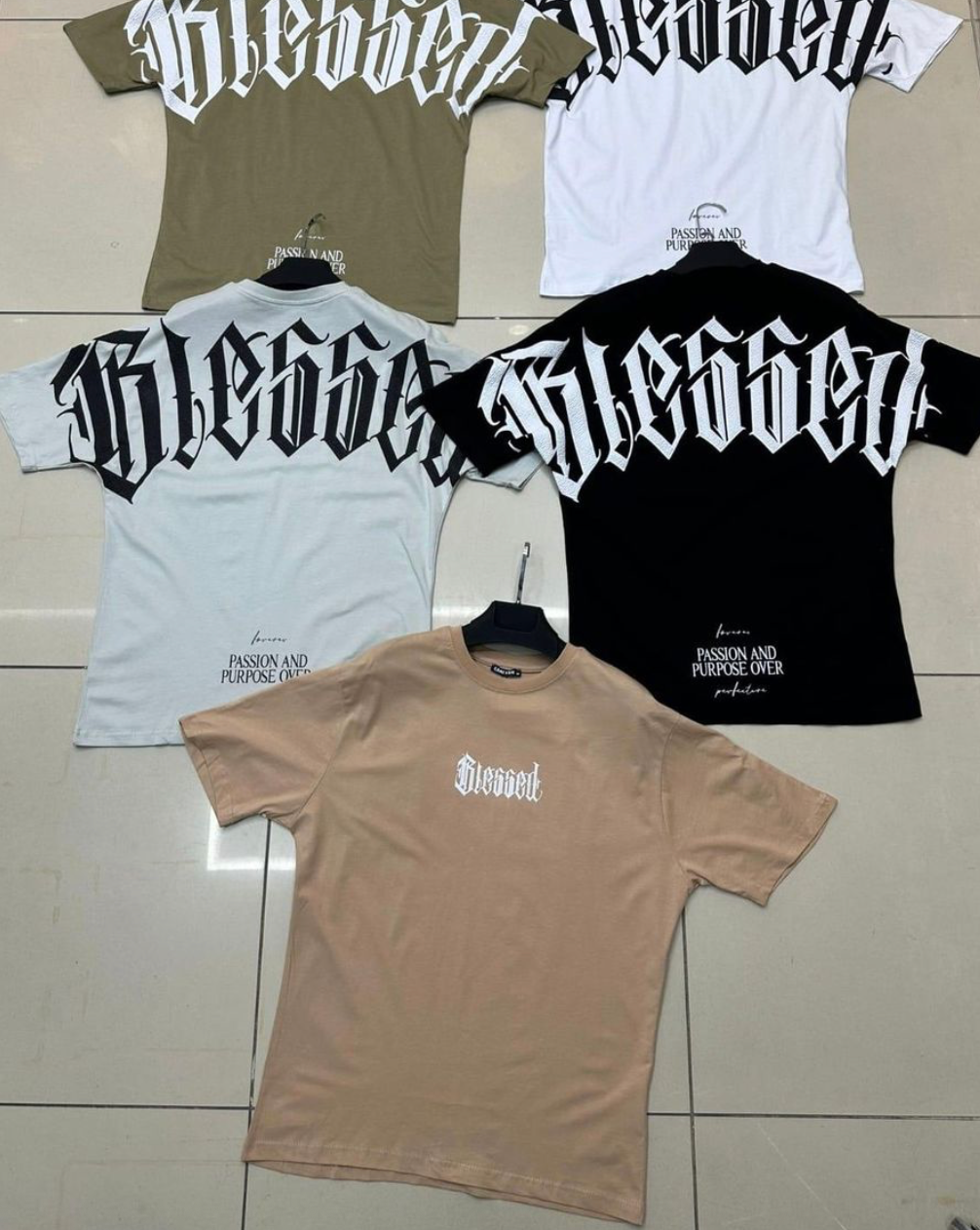 Blessed Oversized Tee - Khaki