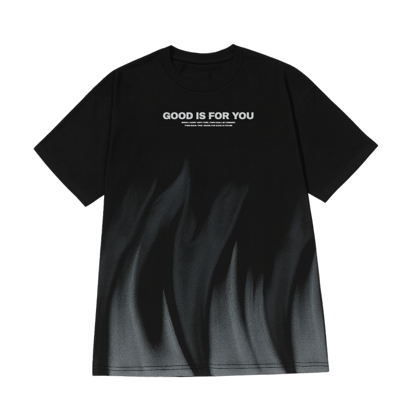 Good Is For You Oversized Tee - Black
