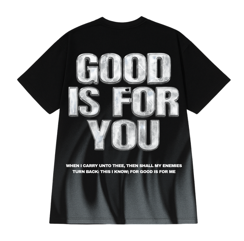 Good Is For You Oversized Tee - Black