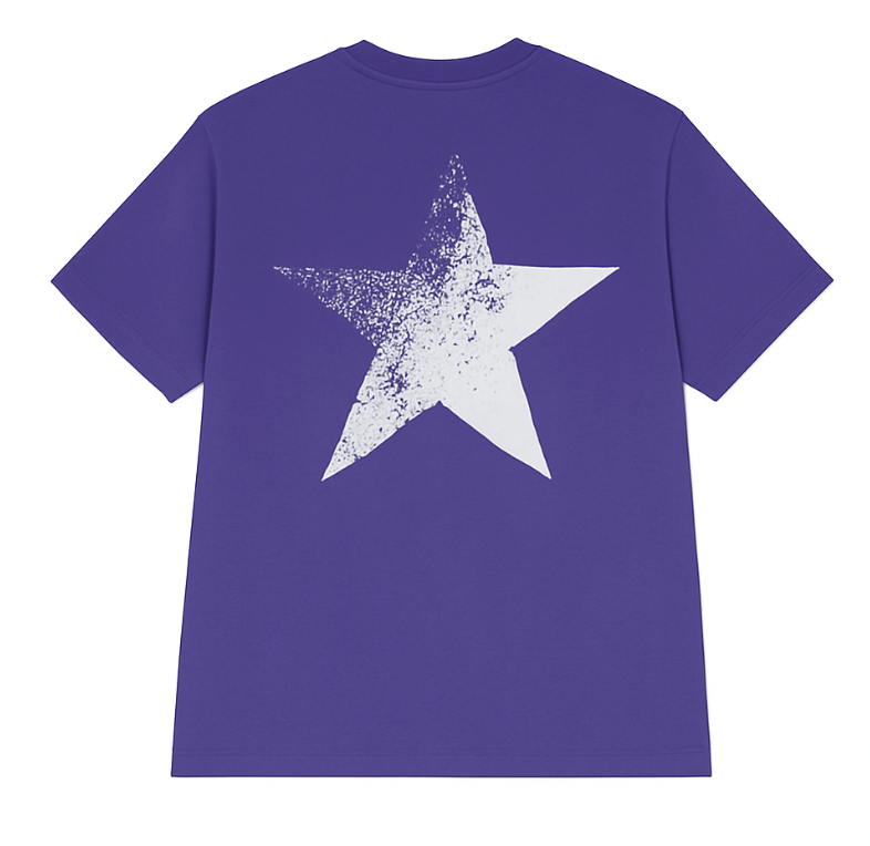 Saint World Oversized Tee - Purple