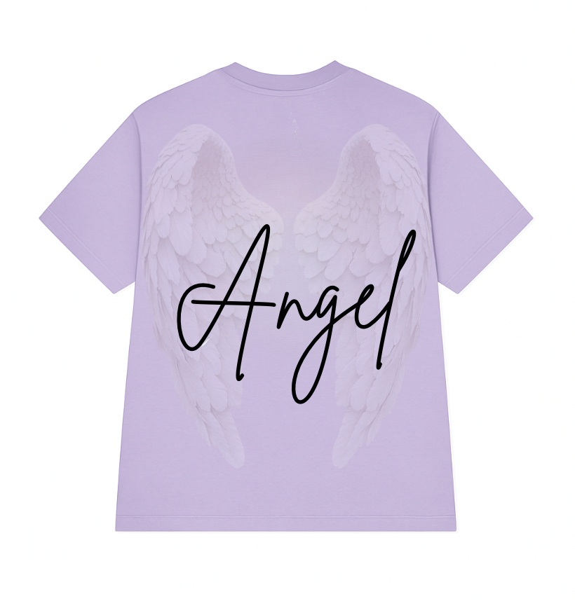 Angel Oversized Tee - Lilac