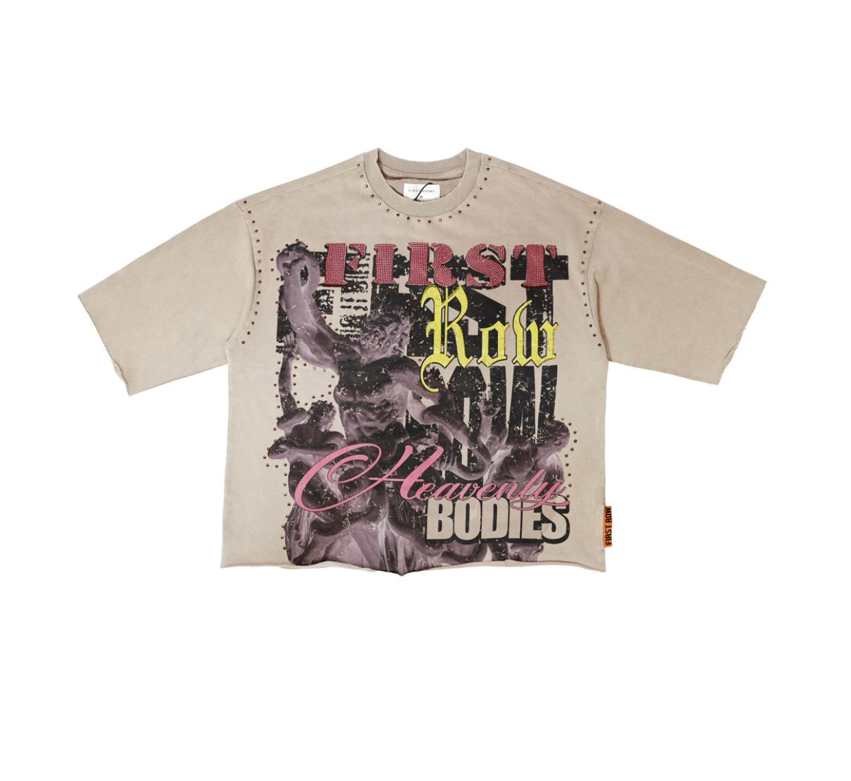 Heavenly Bodies Crop Tee - Taupe