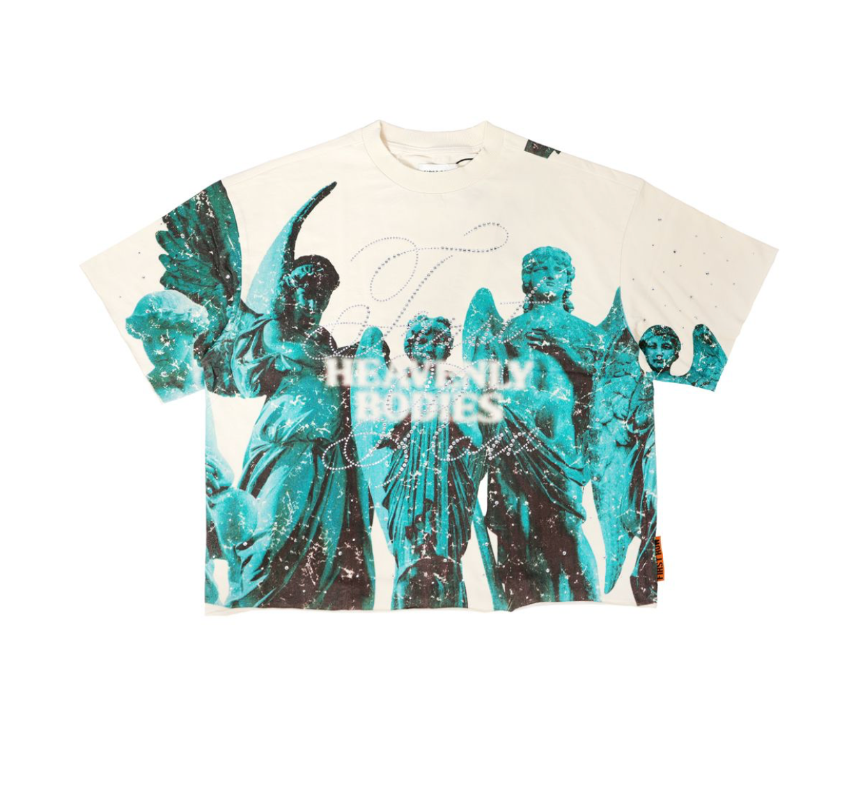 First Row Crop Tee Stone - Tan