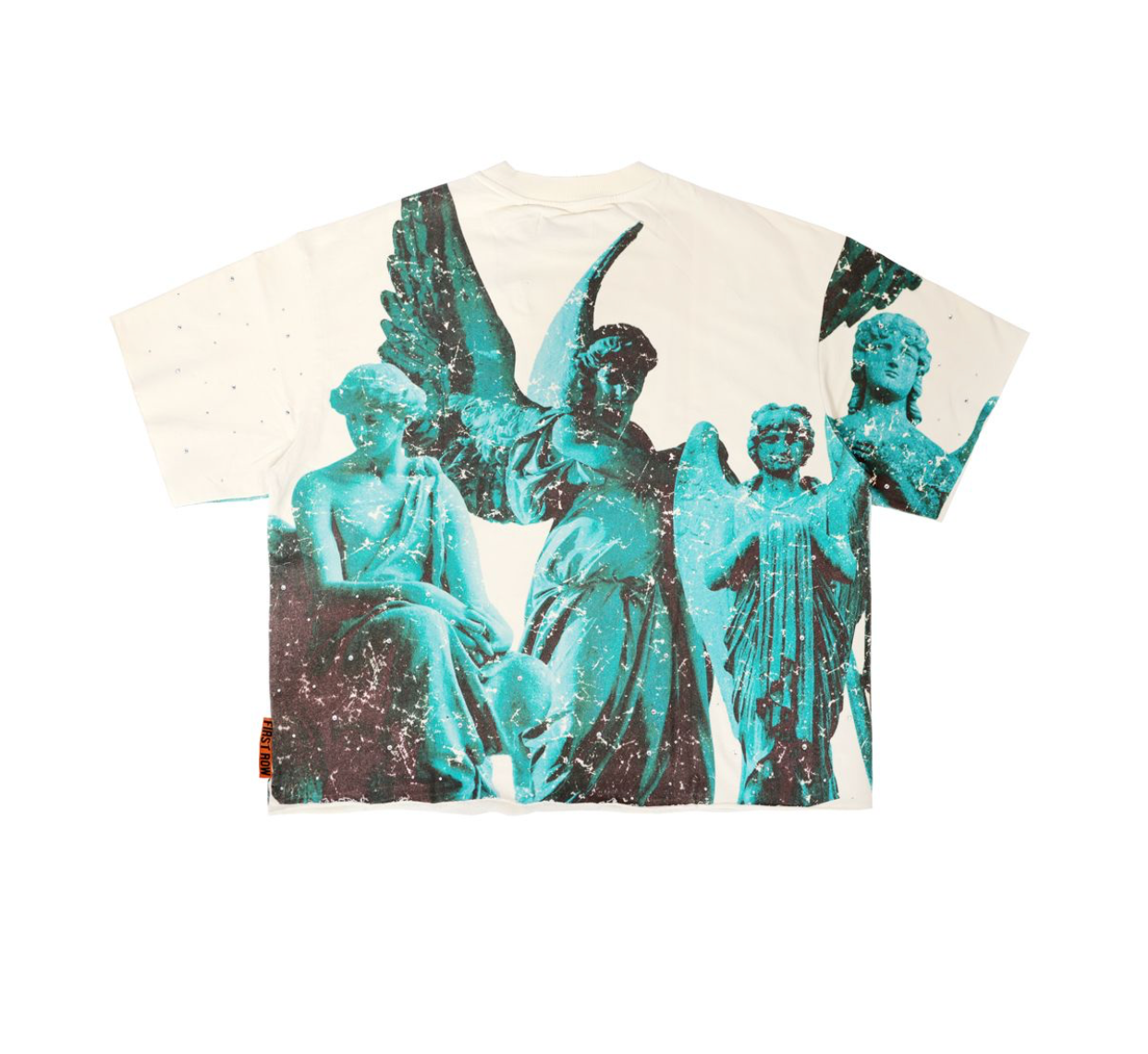 First Row Crop Tee Stone - Tan