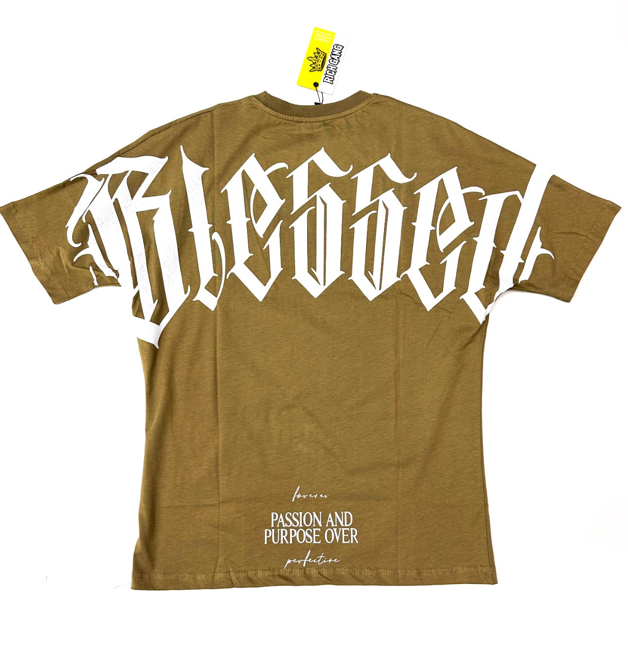 Blessed Oversized Tee - Khaki