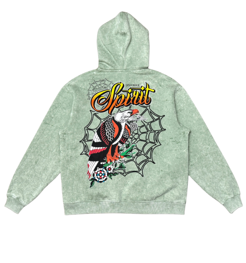 Disorder Zip Hoodie - Sage