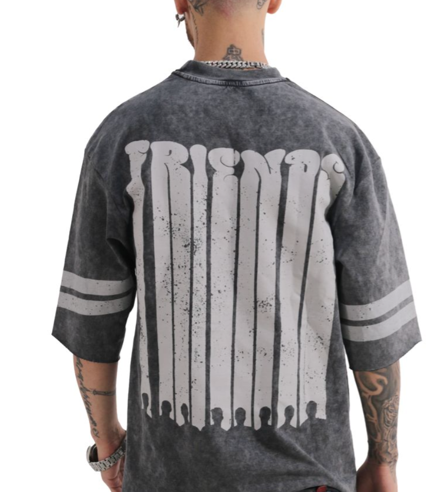 Friends Graphic Tee - Grey
