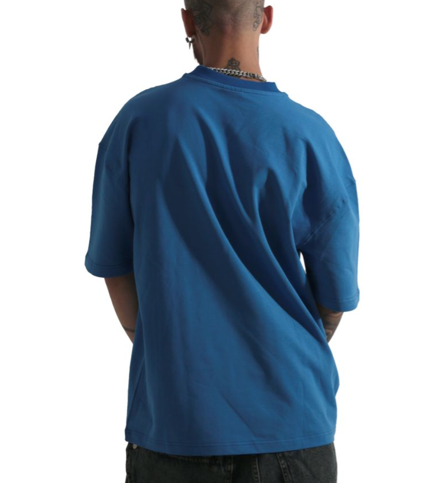 Football Graphic Tee - Blue