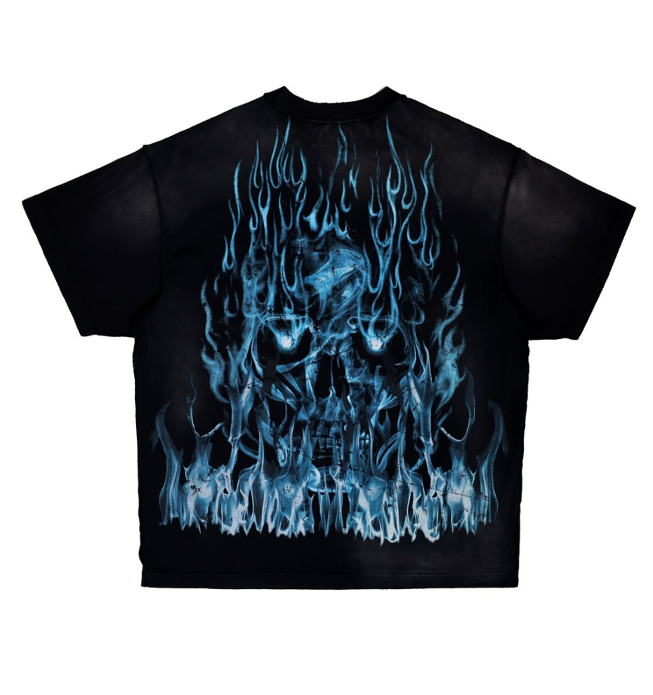 Be Fierce Tee - Black/Blue