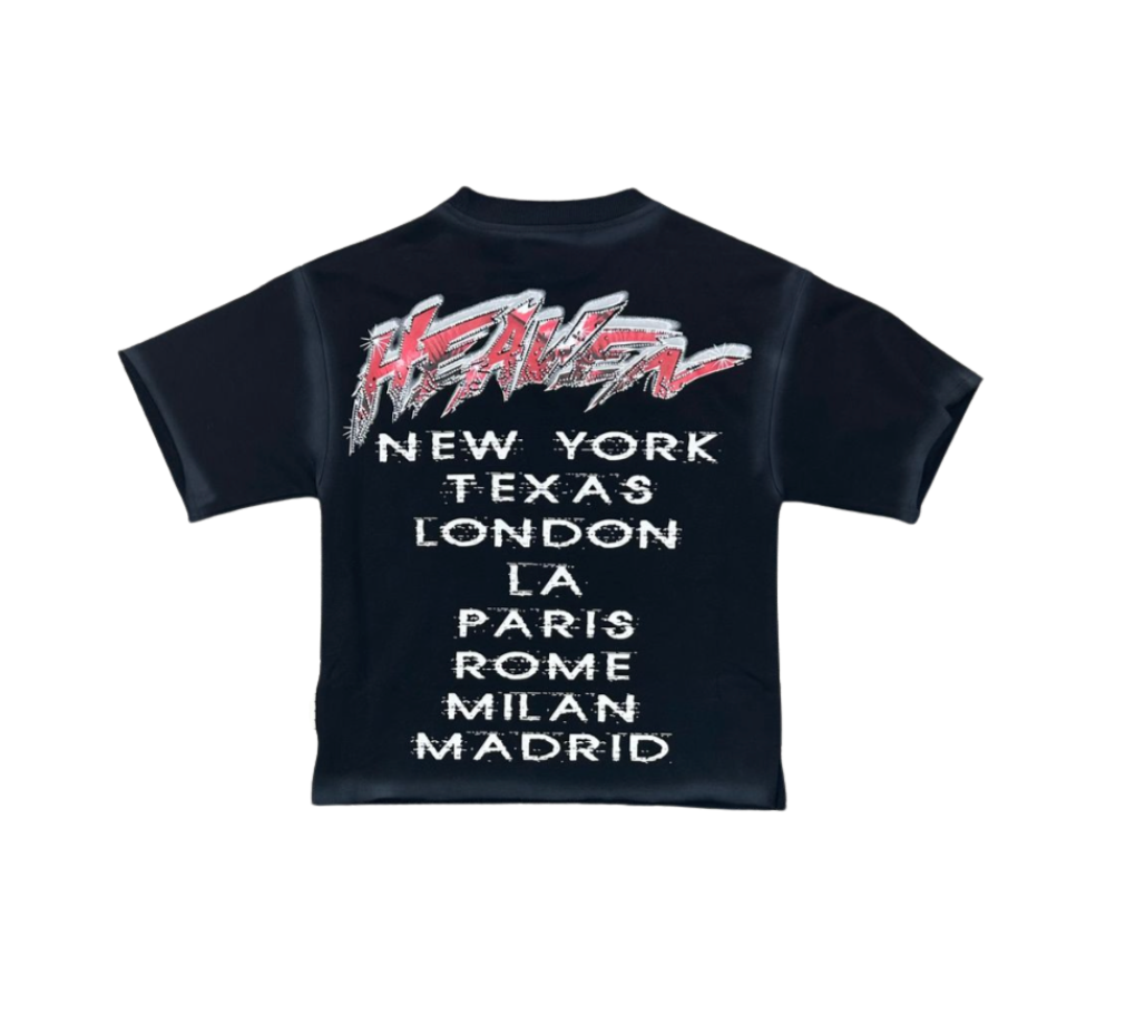 Heaven Kid's Cropped Tee - Black