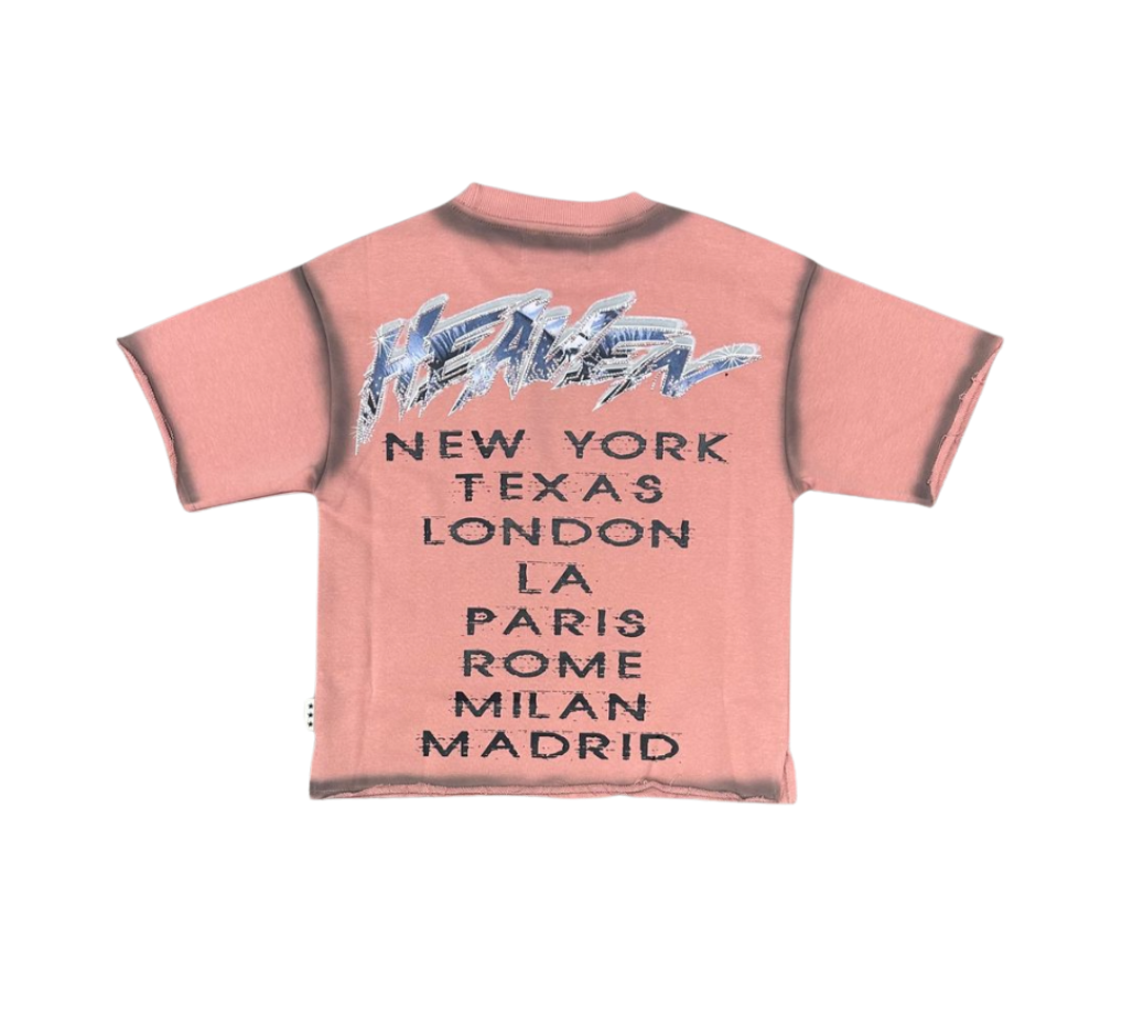 Heaven Kid's Cropped Tee - Pink