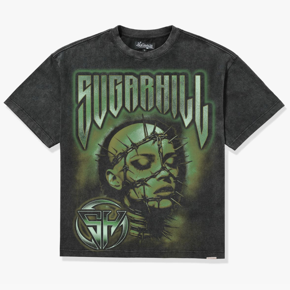 Prometheus Tee - Washed Black/Green