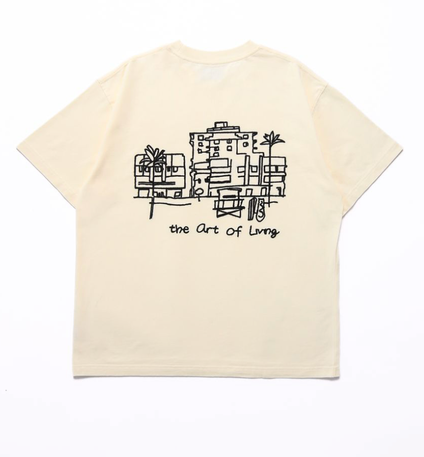 Elements Resort Doodle Tee - Cream