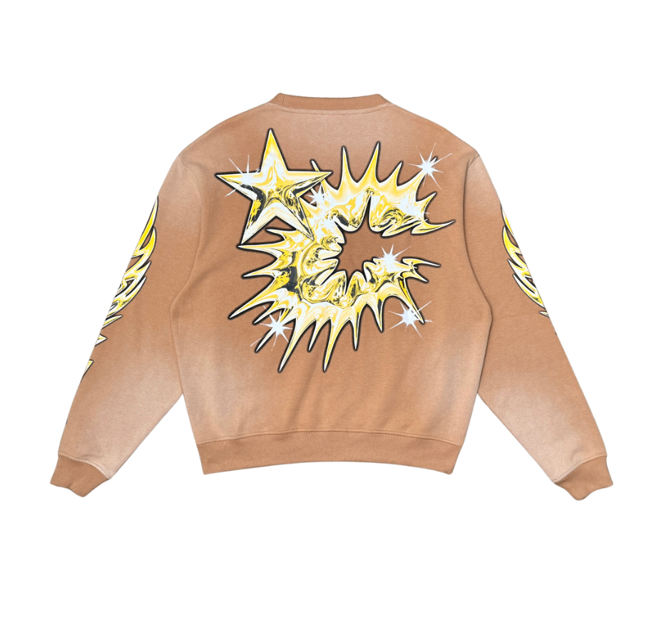 Heaven of Chrome Crewneck - Tan