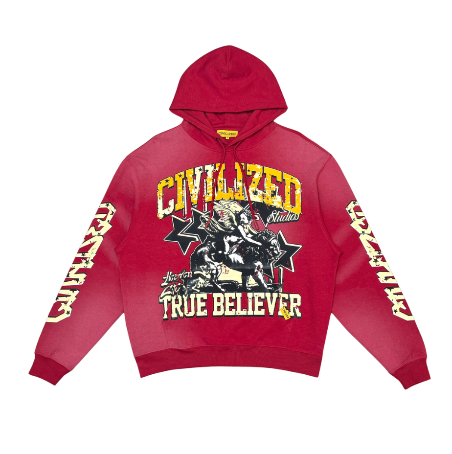 Civilized Studio True Believer Hoodie - Red