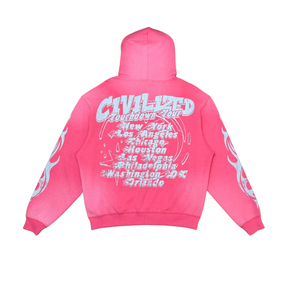 Civilized Touchdown Tour Hoodie - Pink