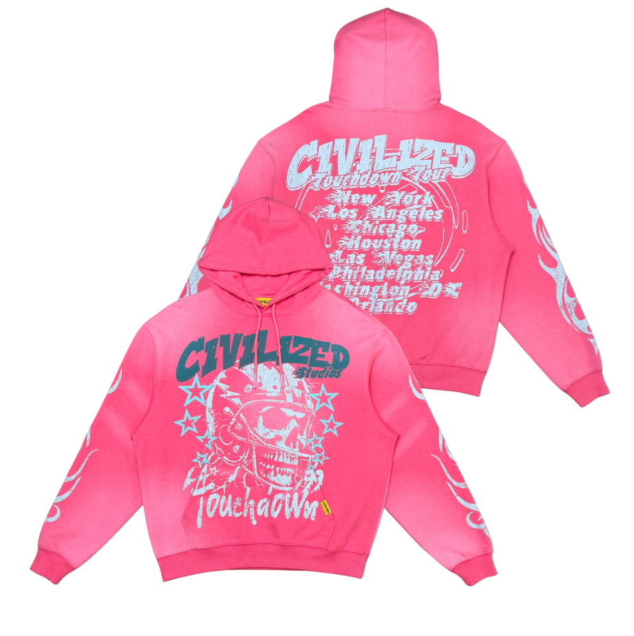 Civilized Touchdown Tour Hoodie - Pink