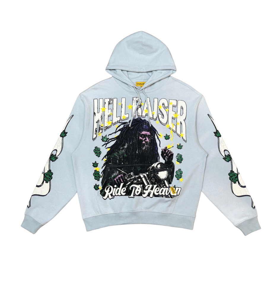 Ride to Heaven Hoodie - Peal Blue
