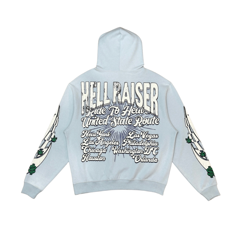 Ride to Heaven Hoodie - Peal Blue