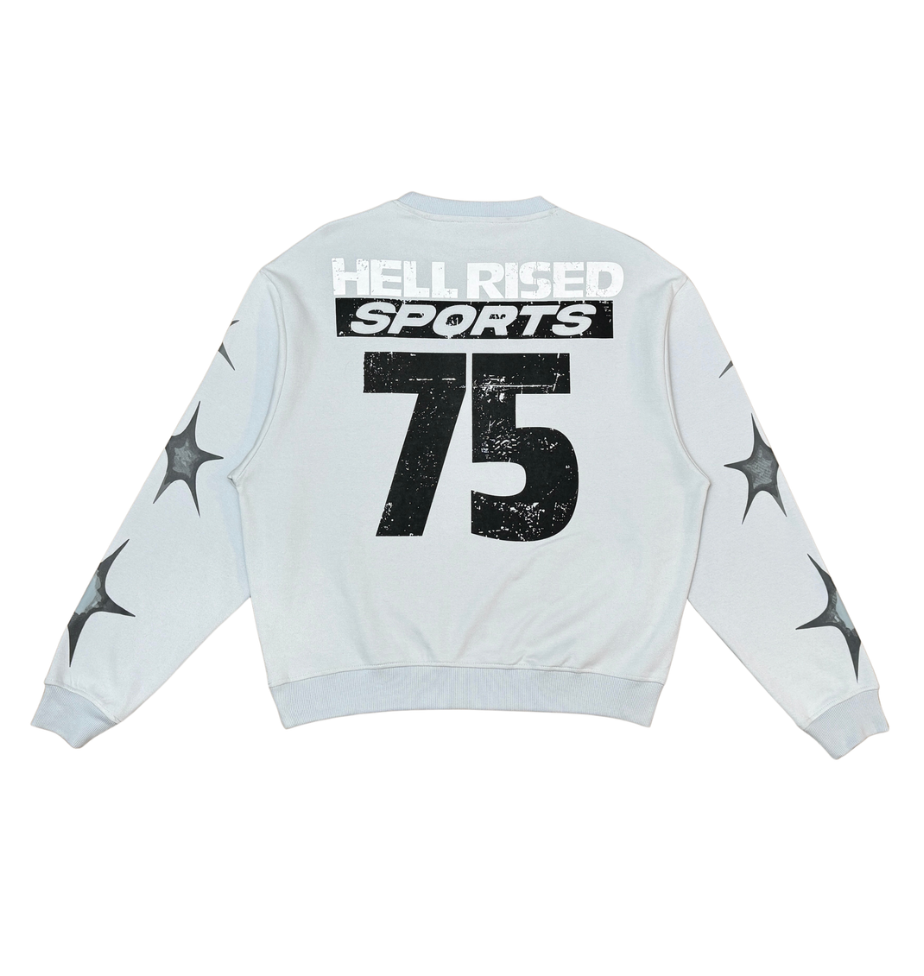 Hell Raised Sports 75 Crewneck - Light Grey