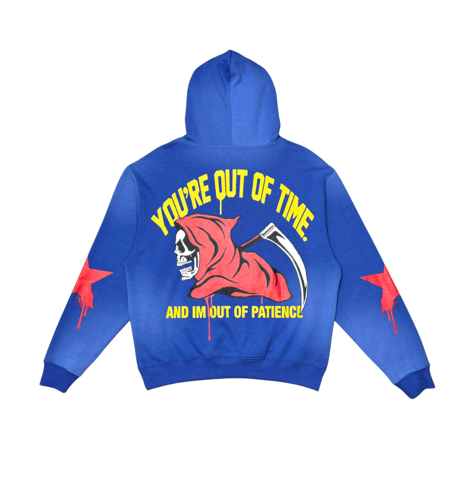 You're Out of Time Hoodie - Blue