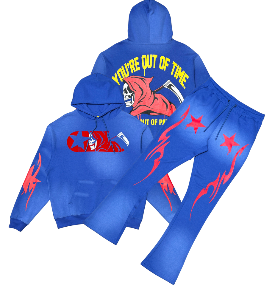 You're Out of Time Hoodie - Blue