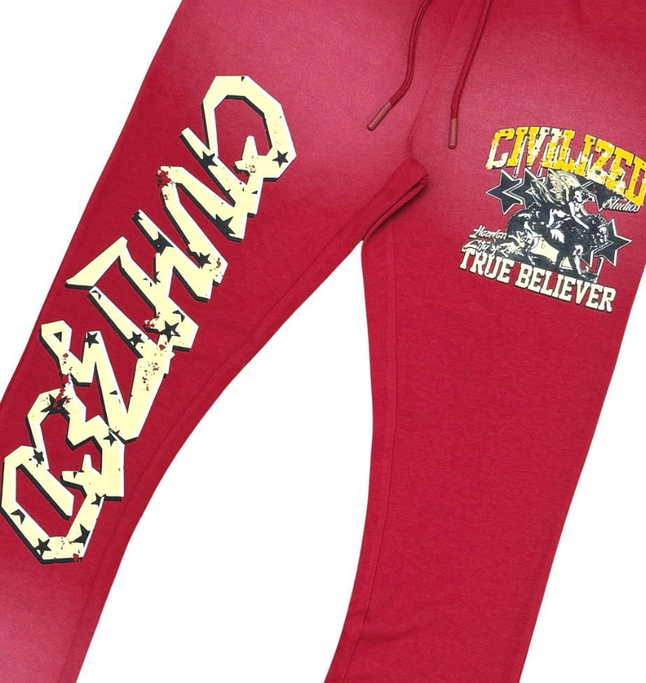 Civilized Studio True Sweatpants - Red