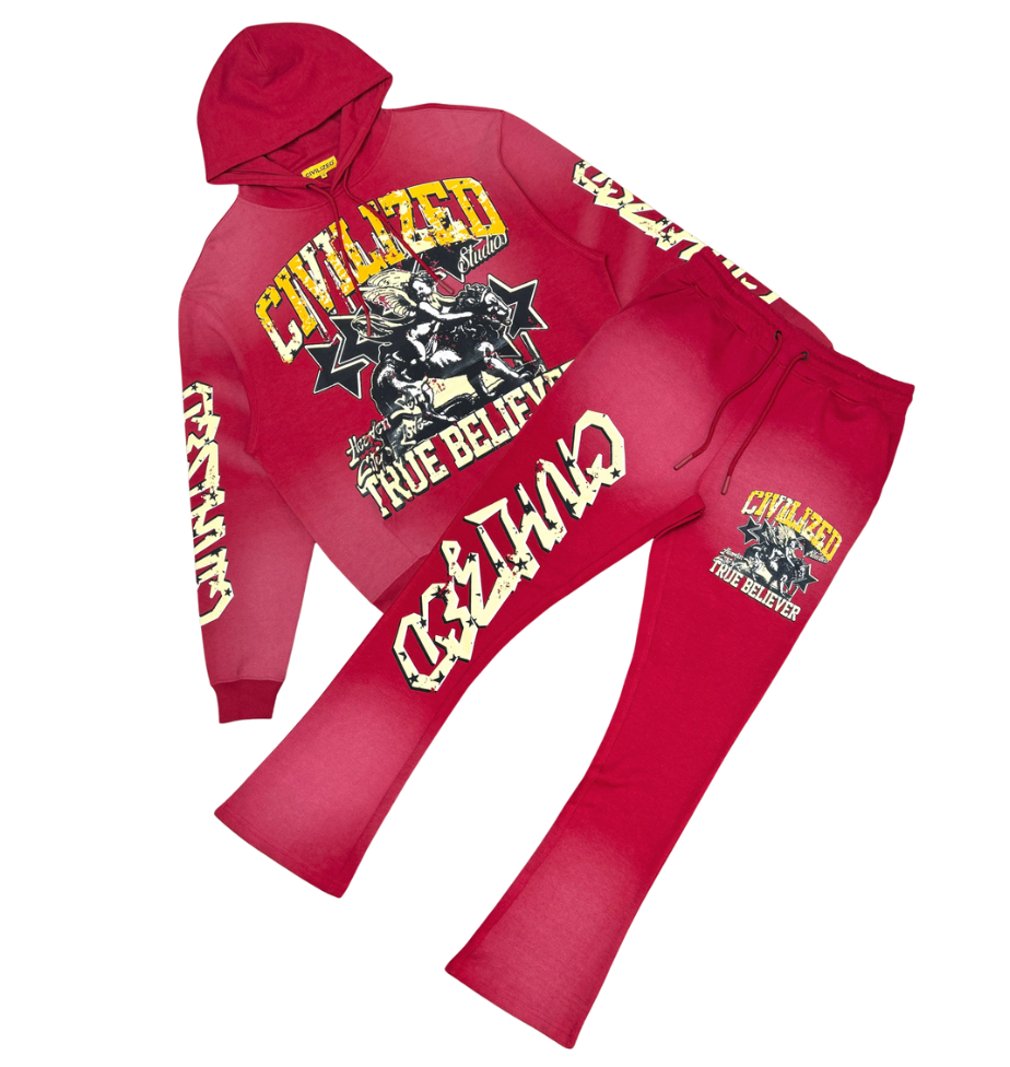 Civilized Studio True Sweatpants - Red