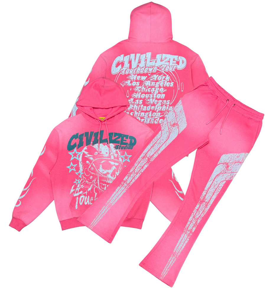 Civilized Touchdown Tour Sweatpants - Pink
