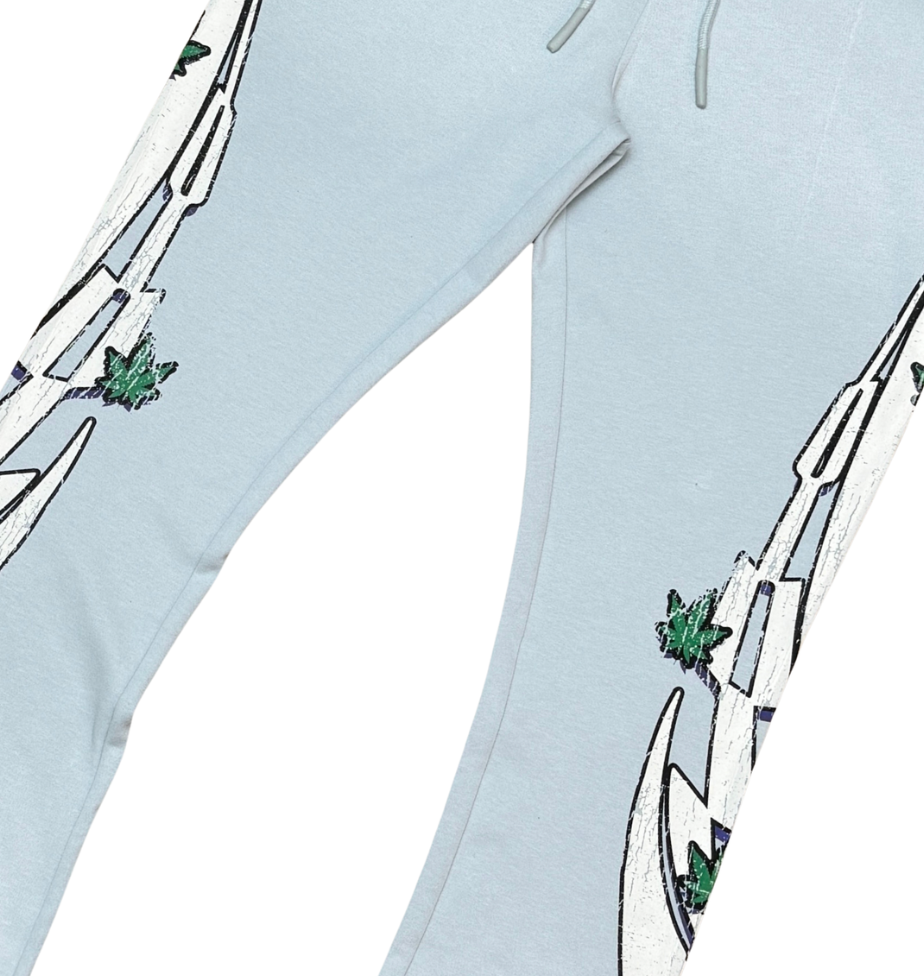 Ride to Heaven Sweatpants - Pearl Blue