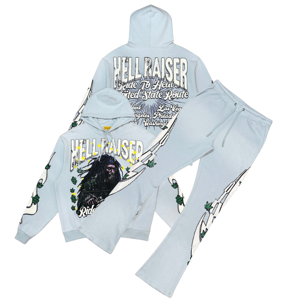 Ride to Heaven Sweatpants - Pearl Blue