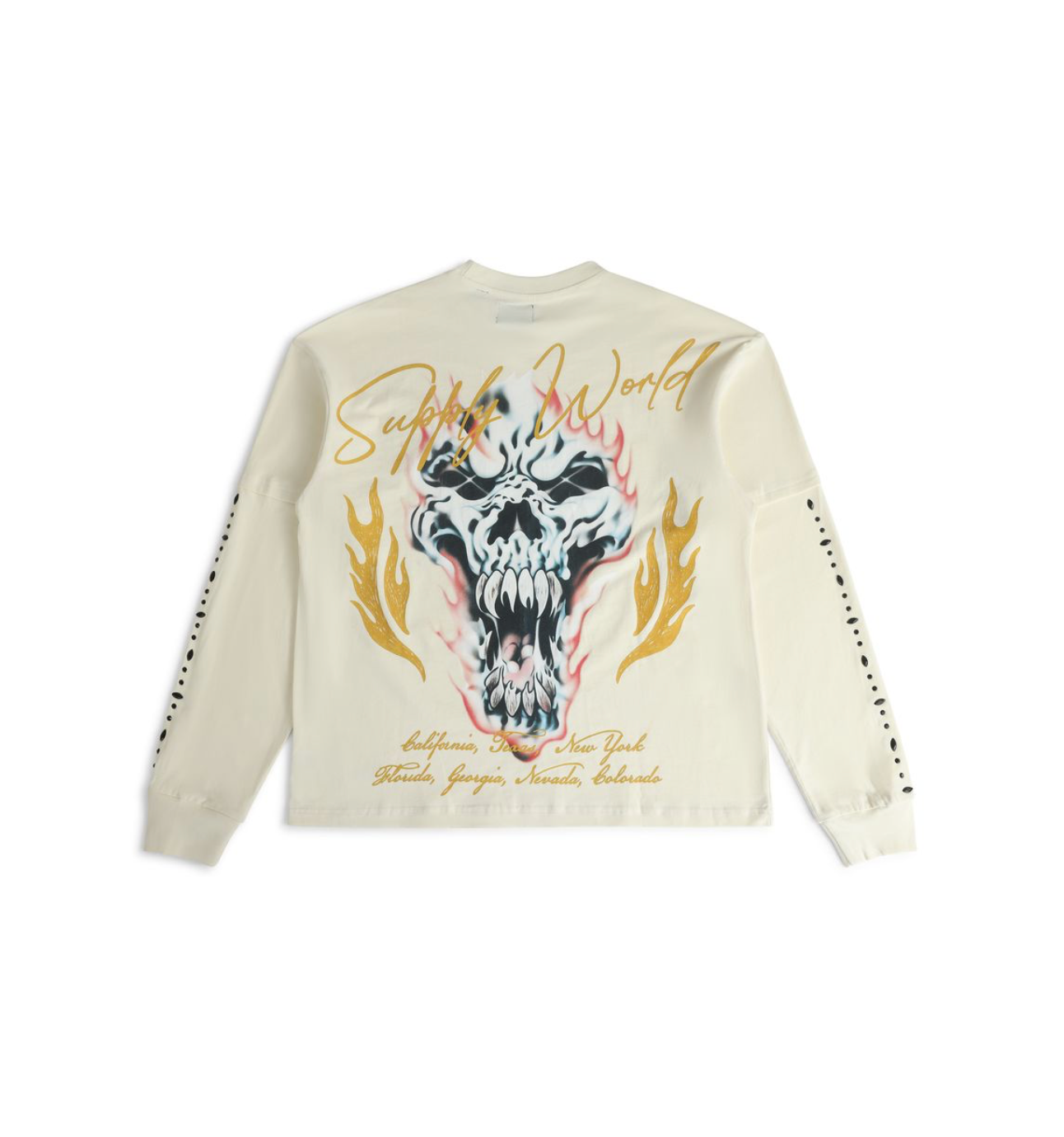 Floating Long Sleeve Tee - Bone
